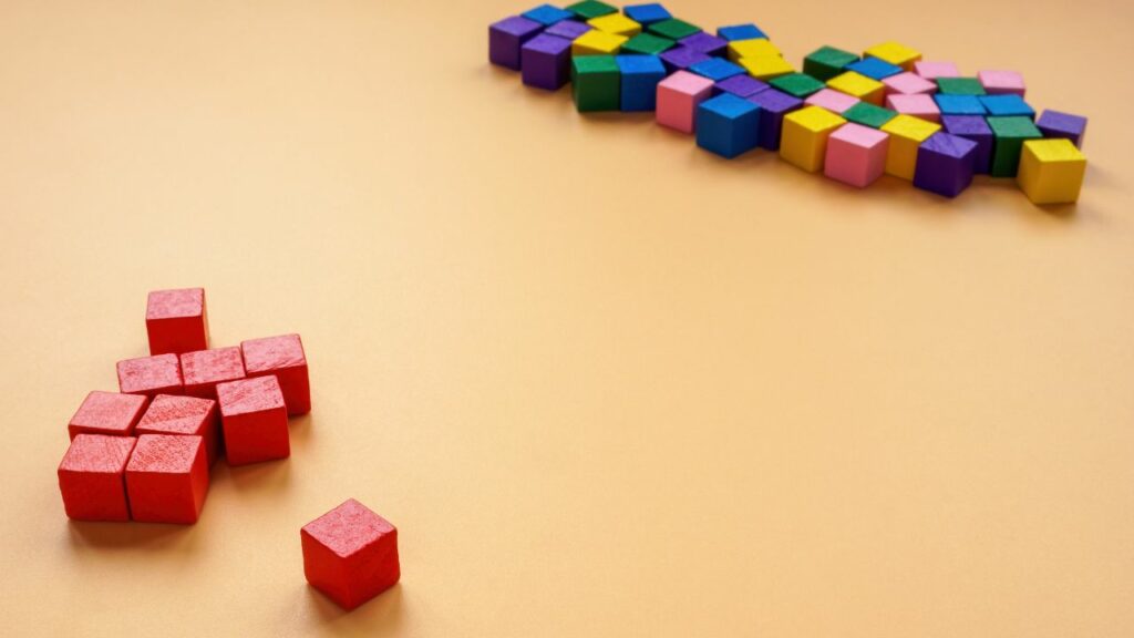 Two groups of building blocks
